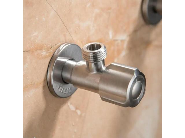 Stainless Steel Angle Valve Toil Water Valve Kitchen Sink Tap Triangle Valve Toil Water Heater Valve Angle