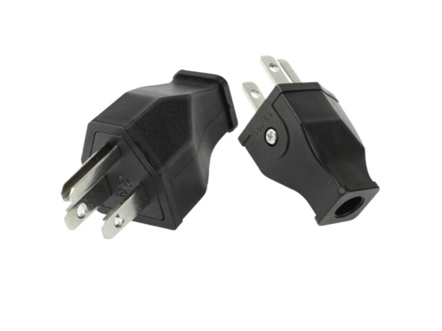 US Standard -Power Adapter Converter Male Plug All Copper Industrial Power Plug Adapter Connector 15A 125V Male Detachable Plug