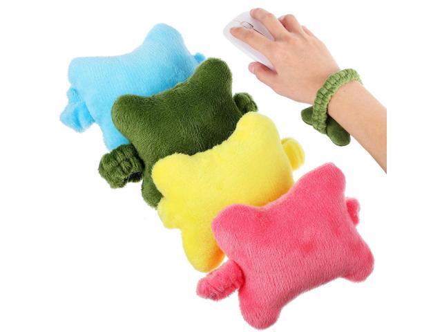 4Pcs Mouse Wrist Rest Pillow with Elastic Band Lightweight Ergonomic Design for Gaming Office Computer Mouse Wrist Rest