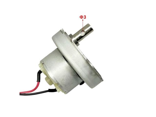 JS50 Gear Moor DC 3-6V 6-12RPM Low Speed Large Reduction Ratio Gear Motor Reduction Ratio 1:482 1PCS