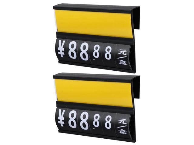 2Pcs Price Tag Supermarket Premium Material Combined Writing Area Price Display Board Grocery Store Vegetable Market Sign