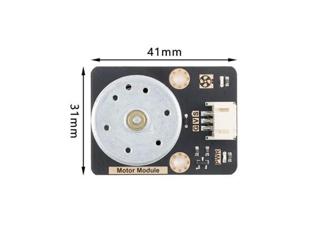 Fan Motor Module DC Motor with Fan Blades PWM Speed Control Small Fan Module PH2.0-3pin Interface 3.3-5V 3500RPM Fan Module