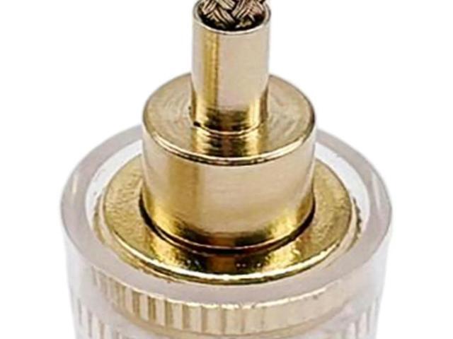 2PCS Durable Banana Female 4MM to 2MM Connector Gold Plated Connector Copper Braided Wire Socket Cable Adapter HIFI Banana Plug