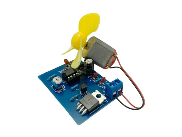 Electronic Fan NE555 DC Motor Width Speed Adjustment Controller Kit Electronic Production DC4.5V Motor Electronic Training Kit