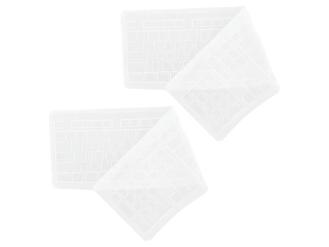 2Pcs Silicone Keyboard Film Waterproof Protective Cover for Mk270 Dust Crumb Splash Resistant Soft Tough Material Rolle