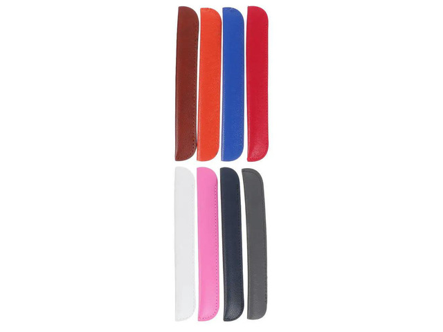 8Pcs Protective Pen Bag PU Single Pencil Pocket Convenient Pen Pouch Small Pencil Bag for School
