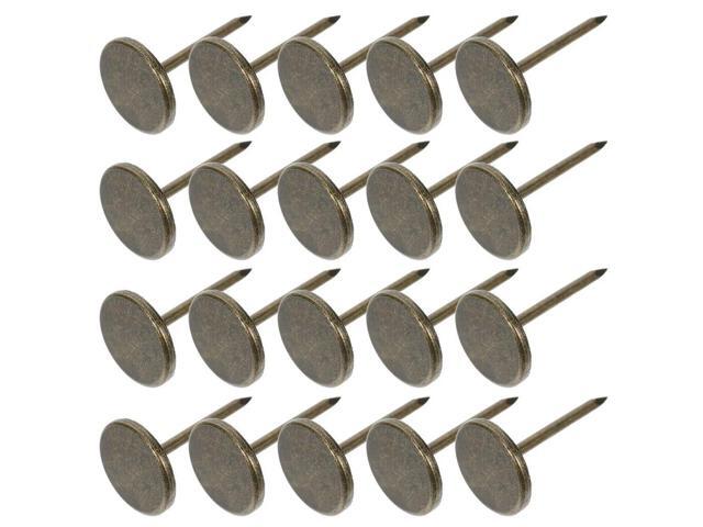 100Pcs Flat Head Thumb Tacks for Wall Hanging Iron Decorative Tacks Ideal for Wallpaper Fixing Poster Hanging and Upholstery