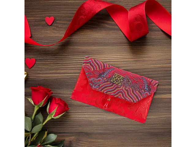 Chinese Red Envelopes Premium Wedding Cash Holders Lucky Money Pockets for Year Red Packet Gifts Festive Blessing Wallet