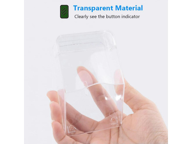 Doorbell Waterproof Cover Transparent Cap Doorbell Protection Box for Rain Protection and Splash Prevention