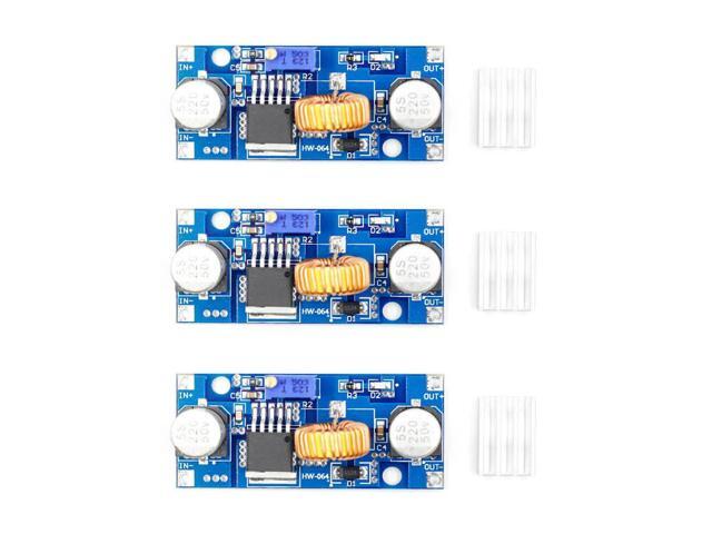 XL4015 DC-DC 4-38V to 1.25-36V Buck Power Supply Module 5A Step Down Adjustable Power Module LED Lithium Charger With Heat Sink