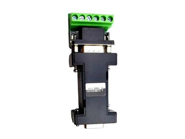 Passive Bi-Directional Serial Converter Industrial RS232 to RS485/RS422 Auto Baudrate 300-115.2Kbps Full-Duplex DB9 Driver-Free