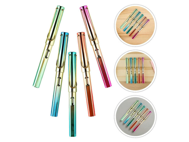 5Pcs Fountain Pen Refille Colored l Ink Sac Smooth Writing Calligraphy Pen Stationery Office Stationery