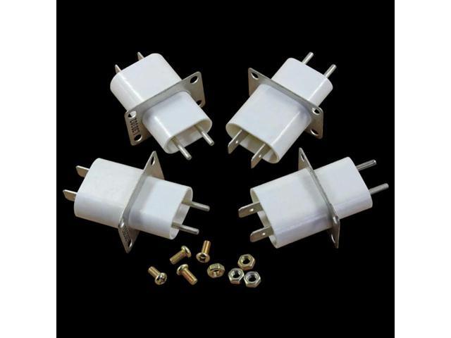 Magnetron Socket Pin Microwave Oven Filament Socket Electronic Magnetron Pin has Penetrating Capacitor 10PCS