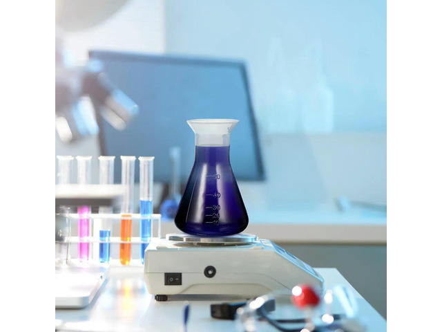 5Pcs Plastic Conical Flasks Standard Reusable Chemistry oratory Experiment Measurement Bottles for School