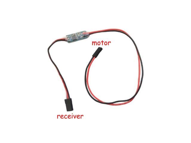 Bi-directional Brushed ESC Motor 2.7A 1S Forward and Reverse Controller 3.3V-6V 10A Max Electronic Speed Controller for Winch