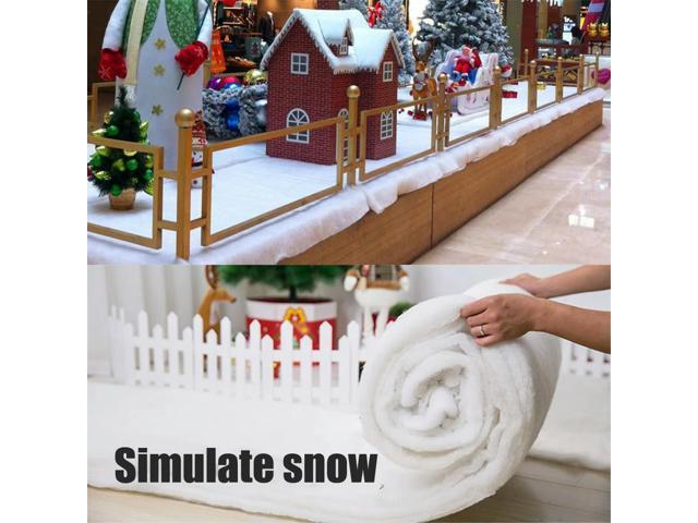 Christmas Snow Cover Blanket Artificial Cotton Blanket for Christmas Tree Skirts Backdrop Decorations