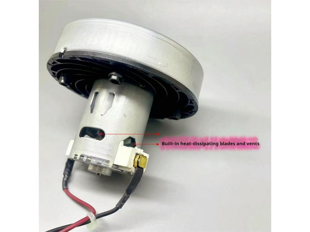 DC 21.6V Vacuum Cleaner Fan Motor Front Rear Ball Bearing Built-in Heat Dissipation Blade Fan Motor 150W Strong Suction Motor