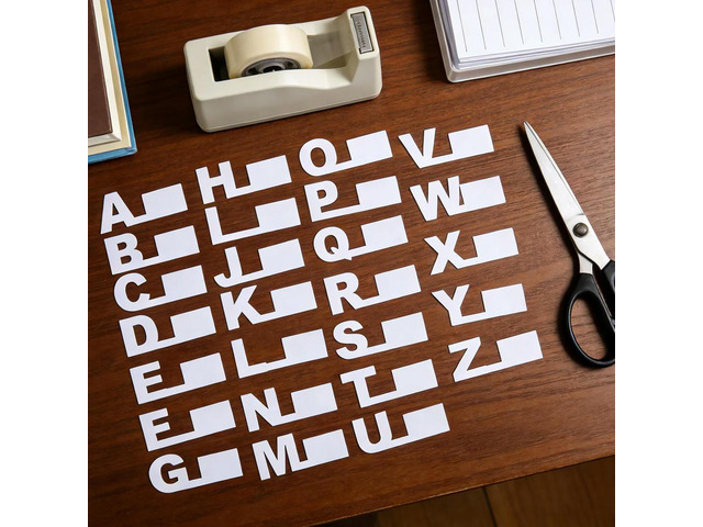 26Pcs Alphabet Index Dividers Plastic Vinyl A-Z Organizers for Book Cd Dvd Shelf Media Record Album Separators