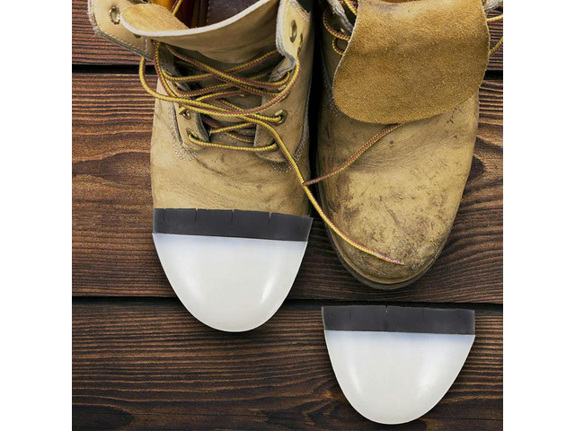 1Pair Anti-Collision Toe Cap Plastic Safety Shoe Covers Puncture Proof Impact Resistant or Safety Protection Boot Workwear