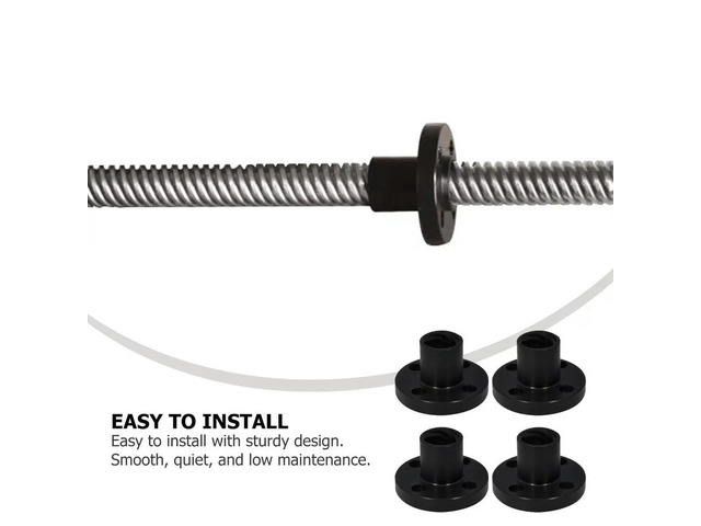 6Pcs T8 Lead Screw Pom Nut Set for 3D Printers Stable Reliable Sturdy Easy Install Precision Engineered Small Lightweight 3D