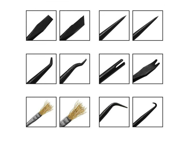 6PCS Soldering Aid Kit PCB Cleaning and Maintenance Tool Double-head Repair and Soldering Aid Circuit Board Welding Accessories