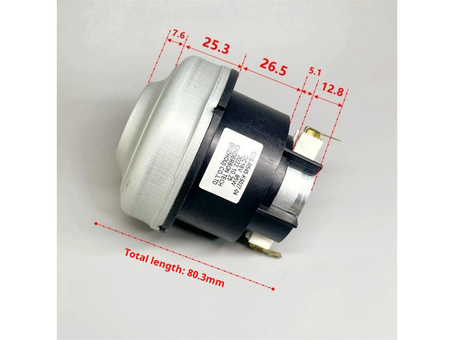 DC 16V Vacuum Cleaner Fan Motor Rear Ball Bearing Built-in Heat Dissipation Blade 85W Strong Suction Fan Motor