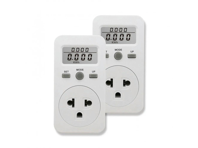 Energy Monitor Billing Socket Power Meter Socket 120/220V 50/60Hz 1800W/2200W Max Load Electric Power Consumption Analyzer