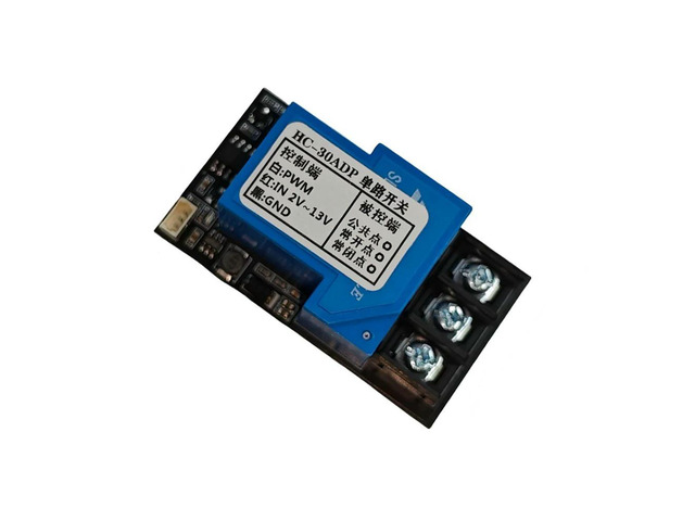 30A Relay Module 1 Way Electronic Switch Wide Voltage PWM Control for RC Model Light Control 2-13V Input 1000-2000us PWM Signal