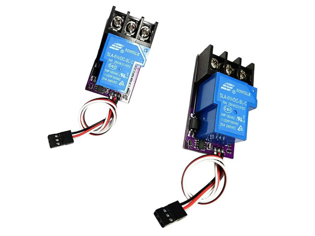Relay Switch Module RC PWM 30A 1 Channel Electronic Relay Switch 5V Receiver with LED Indicator for RC Model Aircraft