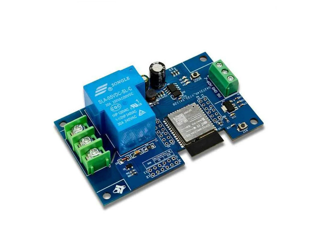 Relay Module DC7-28/5V 1-Channel 30A ESP32-WROOM-32E Development Board Relay Module for Home Control