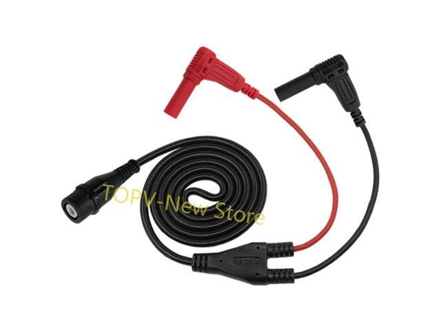 P1207 500V/5A Safety BNC Male Plug to 4mm Right Angle Banana Plug RG58 Coaxial 50 Impedance Cable Oscilloscope Test Lead 120CM