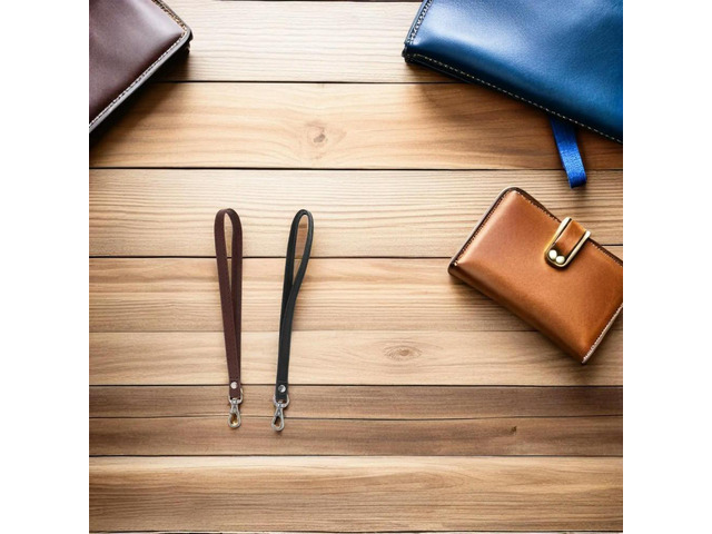 4Pcs PU Hand Wrist Strap with Zinc Alloy Quick Release Buckle for Purse Wallet Camera Bag Keys Travel Daily Use Wristlet
