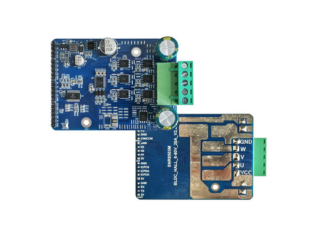 Hall Motor Control Driver Board Motor Regulator DC 6-80V BLDC 3 Phase DC Brushless Motor Controller PWM High Power 1600W 20A