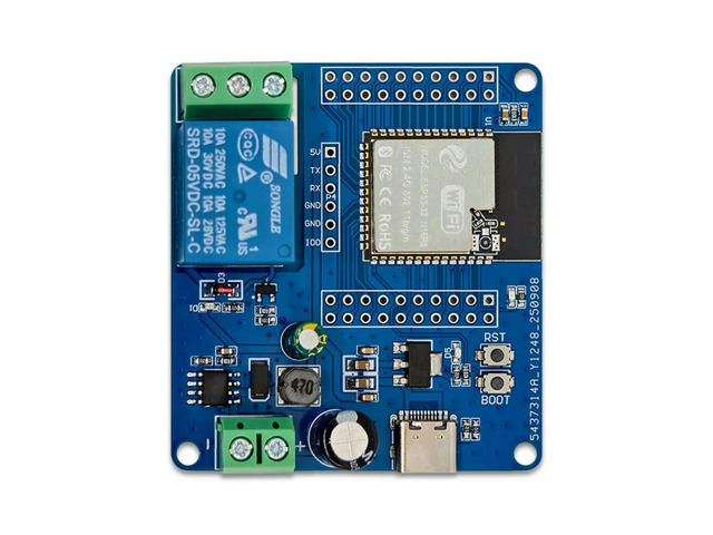 BT Single Relay Module ESP32S3 Power USB+UART Burning 2x20Pin Reserved Development Board for Secondary Development