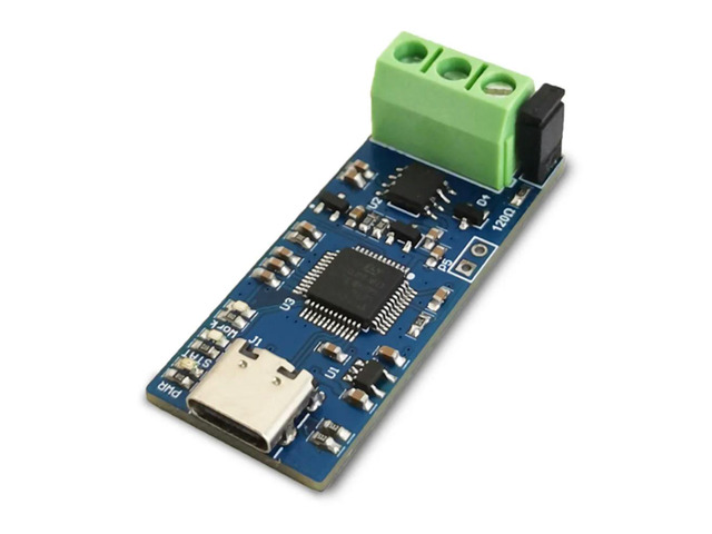 Type-C USB to CAN Module Supports CAN FD CAN Bus Analyzer V2.0 With 3 Color LED High-Performance STM32G4 Series Microcontroller