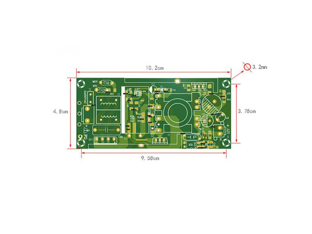 12V 5A Switching Power Supply Module 60W Bare Board AC110V-220V to DC12V 5A Power Supply Board with Short-circuit Protection