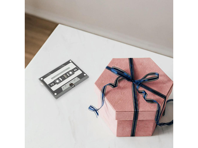 Recordable Greeting Card Cassette Retro Voice Recorder Birthday Cards Blessing Greeting Cards Audio Recorder Card