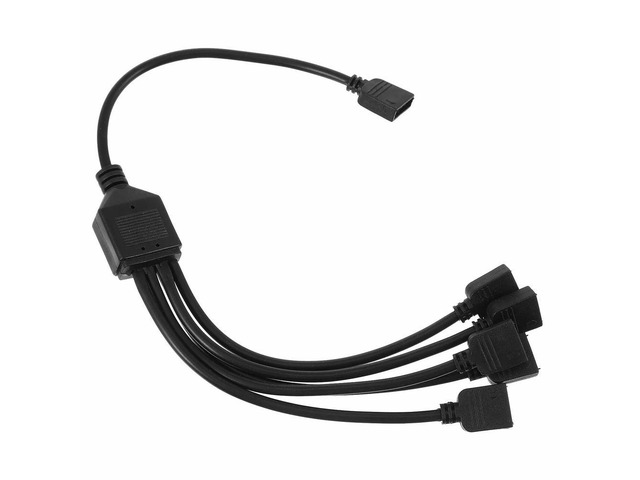 Argb LED Splitter Cable 5 Way Extension Connector Cord for Computer Case LED Strip Rgb Splitter Y Cable for Chassis Rgb