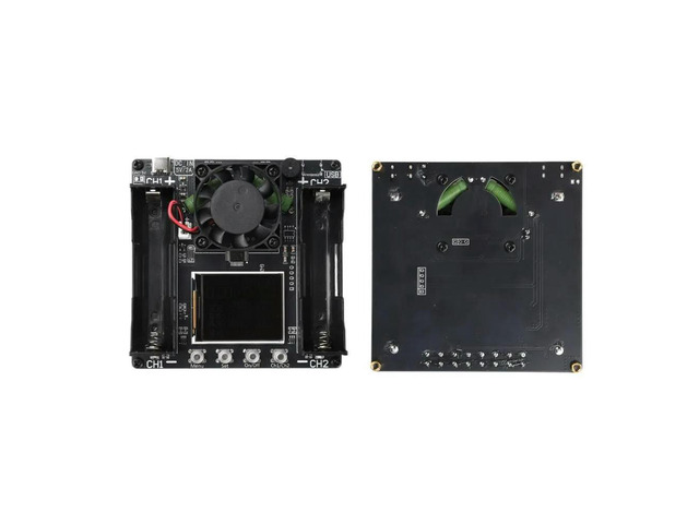 Capacity Tester Board 2Ch 5V/2A Auto Charge Discharge with Buzzer Alarm 0-99999mAh LCD Display Overheat Protection
