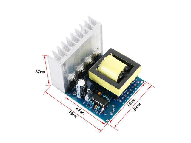 Inverter Square Wave Inverter Circuit Board DC 12V to AC 18V/220V/380V 500W Drive Board Step-Up Boost Converter Power Board