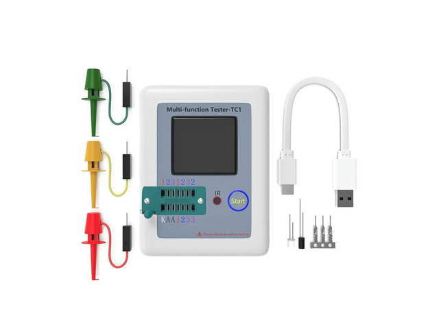 LCR TC1 1.8 Inch TFT LCD Display Multimeter Transistor Tester Diode Triode Capacitor Resistor Test Meter