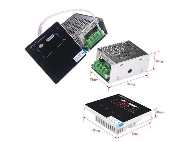Digital Display DC Fan Speed Controller Touch Screen Panel Adjustment Switch 5-24V 5A Fan Speed Regulator Switch Speed Governor