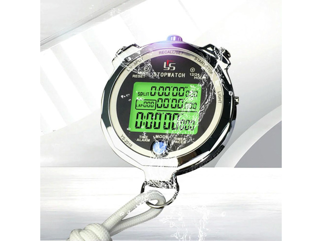 Luminous Display Stopwatch Timer l Training Track and Field Referee Thousandth of a Second Running Training Sports Timer