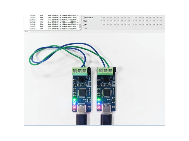 1PCS USB to CAN Module Support CAN FD CAN Bus Analyzer V2.0 CAN Debugging Assistant Board Type-C 5V USB to CAN Module