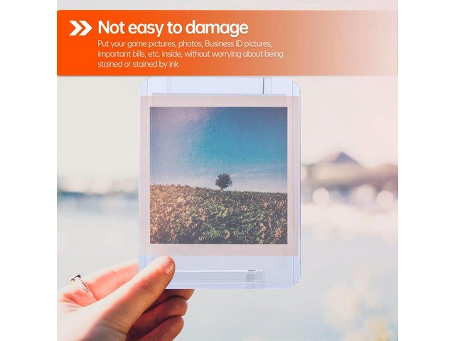 25Pcs Game Card Protective Covers Transparent PVC Double Layer Plastic Inserts Picture Display Pages Booklet for Id