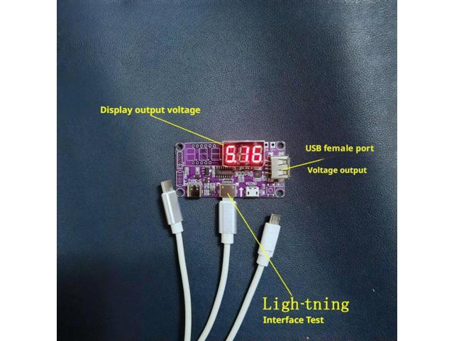 Power Bank Test Board Voltage and Current Meter Test Adapter Test Module Charging Cable Test Meter Three Test Interfaces