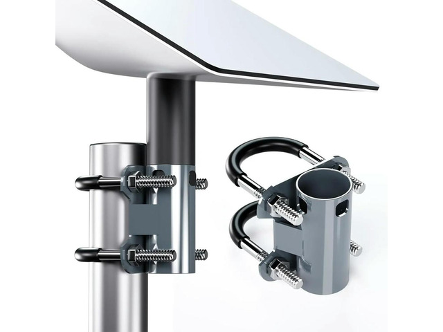 Hoop Adapter Mount U-Bracket for Starlink Dish Holder Roof Mast to Pole to Pipe Mounting Adapter Stainless Steel Screw