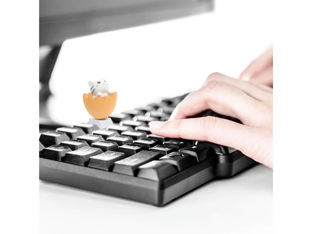 Mechanical Keyboard Key Caps Cat Shape R4 Profile Height Creative Color Matching Comfortable Touch Adorable Fun Design