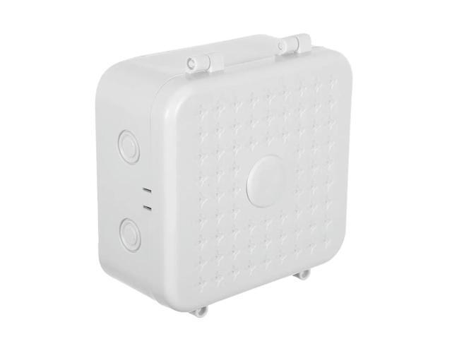 White Wire Management Box Universal Cable Organizer for Cctv Cameras Power Cords Electronic Devices Plastic Cord