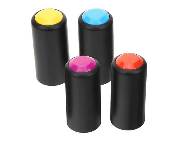 4Pcs Plastic Mic Cover Screw on Design Sturdy Wear Resistant for Microphone Replacement Cap Microphone